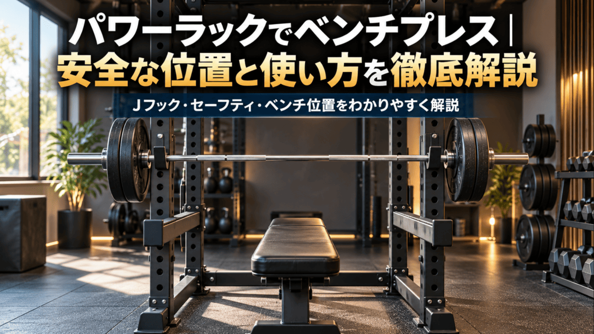 パワーラックでベンチプレス｜安全な位置と使い方を徹底解説 - 自宅