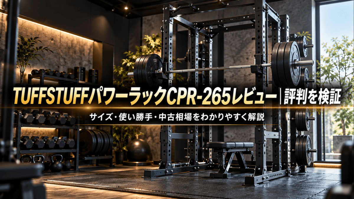 TUFFSTUFFパワーラックCPR-265レビュー｜評判を検証 - 自宅ジム完全ガイド